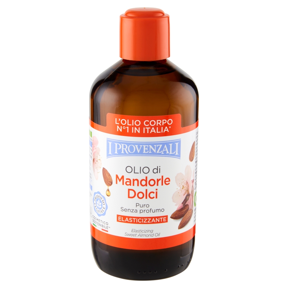 I Provenzali Olio di Mandorle Dolci Puro Senza profumo Elasticizzante 250 ml